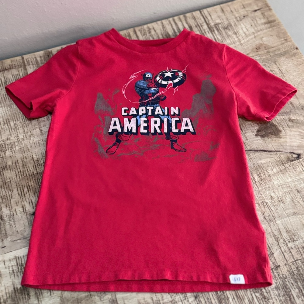 GAP Kids Red Captain America Tee